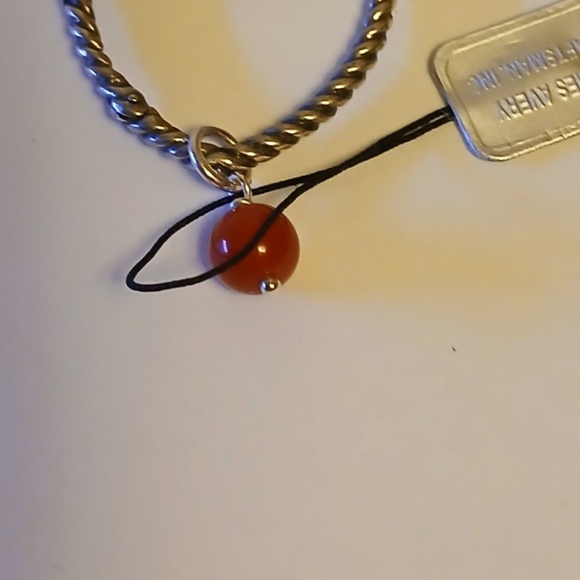 James Avery Changeable Heart Charm W/ Rtd Terra Cotta Enhancer Bead - Picture 9 of 9